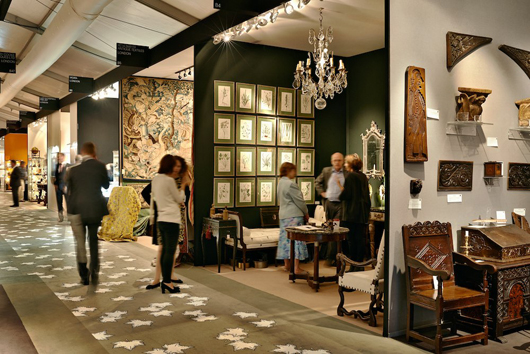The recent LAPADA Fair this year witnessed new interest  from a younger clientele, helping to dispel the conservative image  of traditional antiques fairs. Image courtesy of LAPADA.
